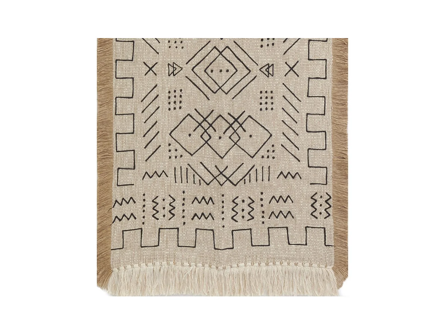 Tapis en jute et coton