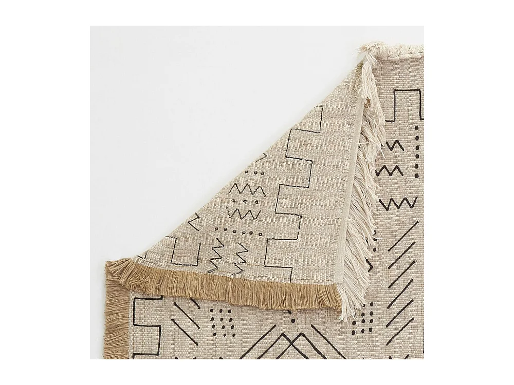 Tapis en jute et coton