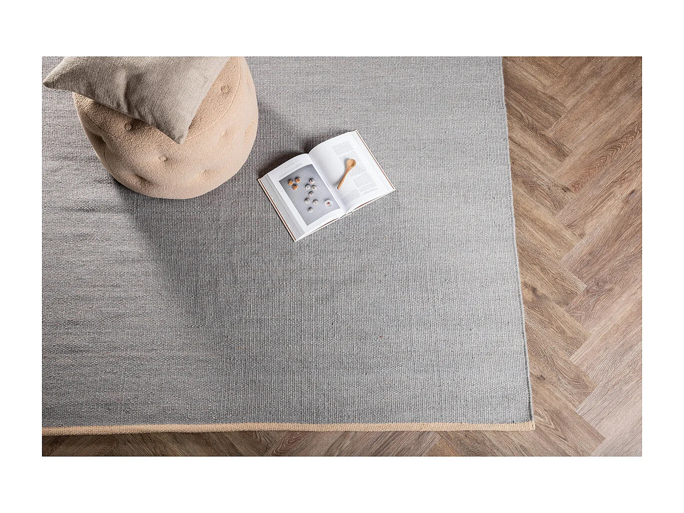 Tapis Déco "Jaipur" 200x300cm Gris