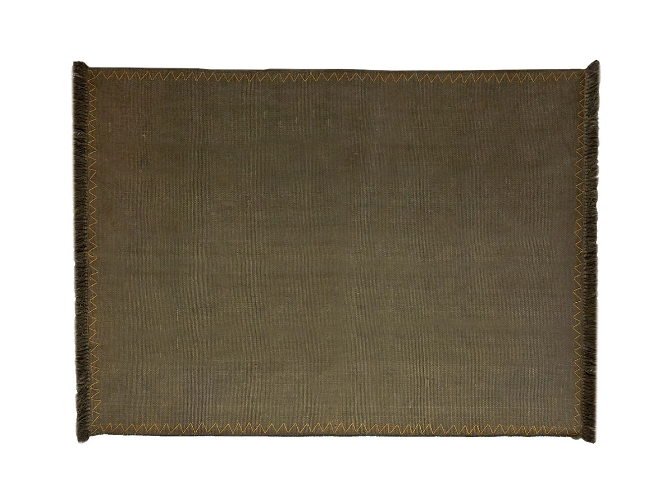 Tapis en coton à franges