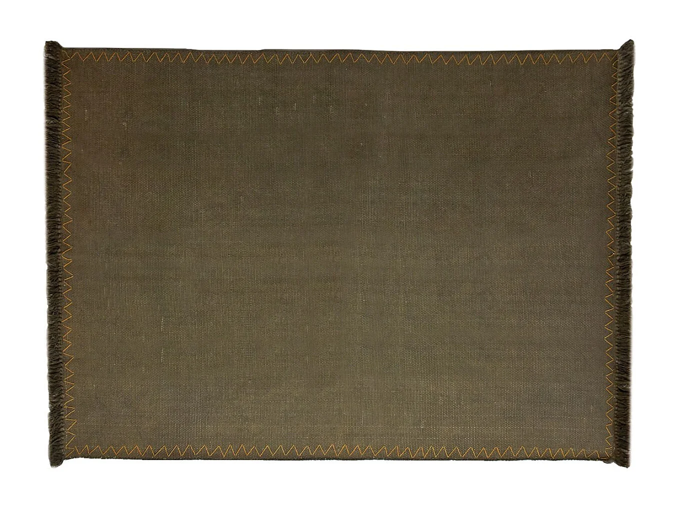 Tapis en coton à franges