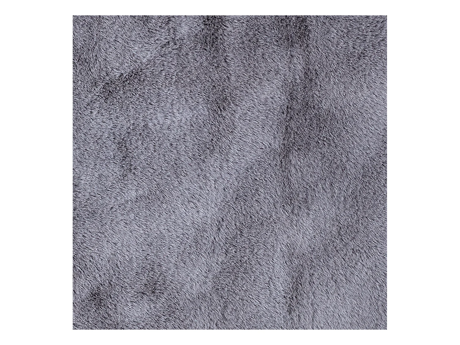 Tapis Imitation Fourrure Fin Gris 120x170cm Argent, Gris