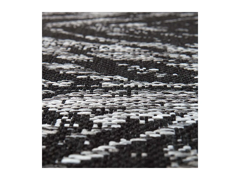 Tapis en polypropylène noir Evora 230 x 160 cm