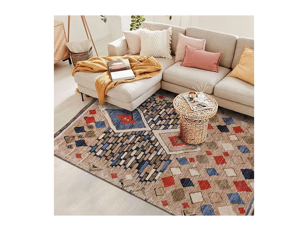 Tapis en coton chenille Nowgan 290 x 190 cm