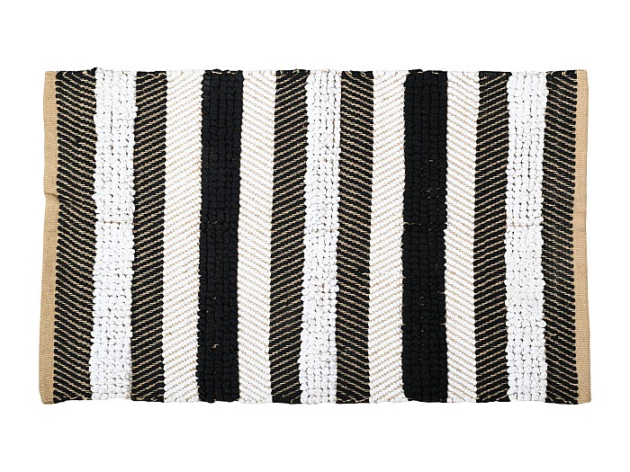 Tappeto rettangolare da interni argento viscosa e cotone 140x200 cm
