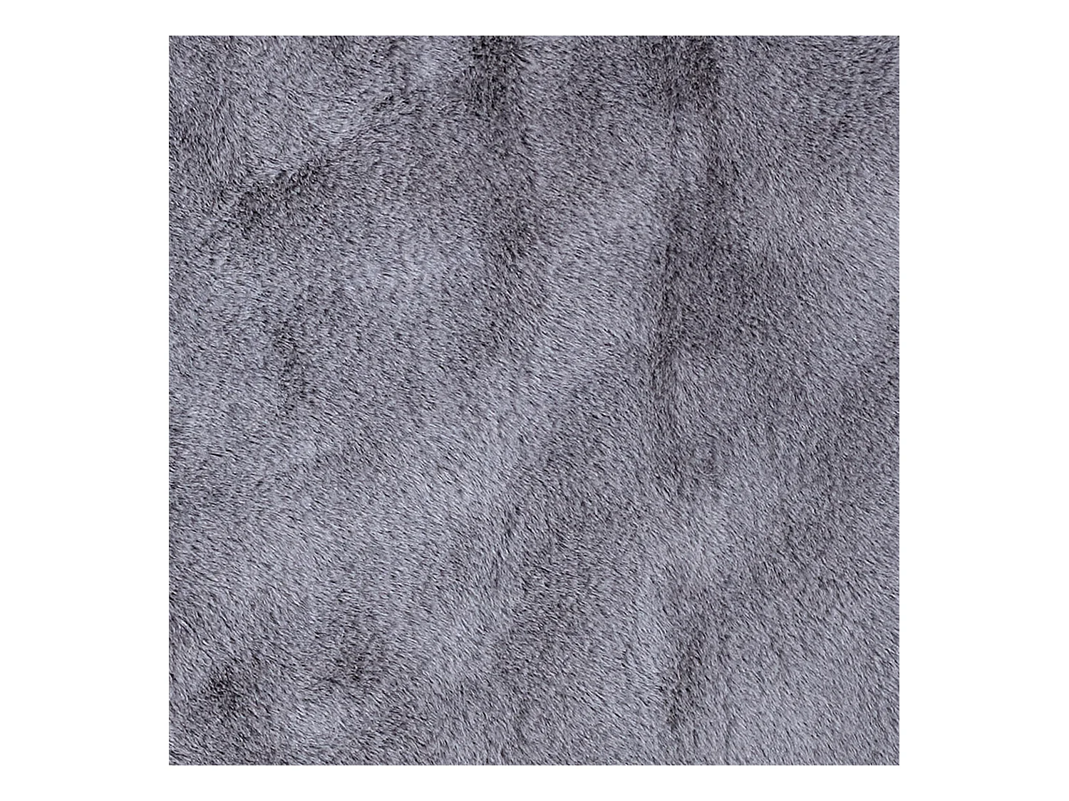 Tapis Imitation Fourrure Fin Gris 110x60cm Gris