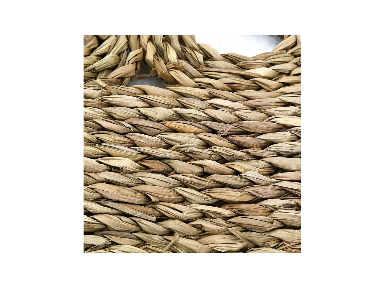 Tapis rond en jonc naturel Bohème