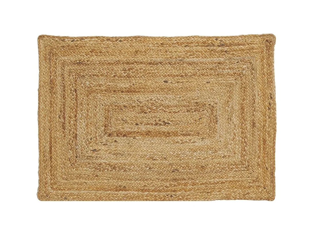 Tapis en jute naturel tressé 60 x 90 cm