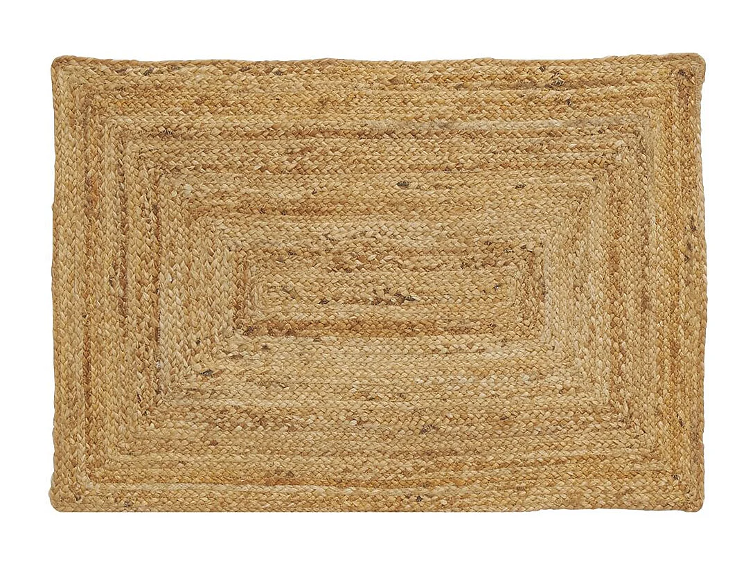 Tapis en jute naturel tressé 60 x 90 cm