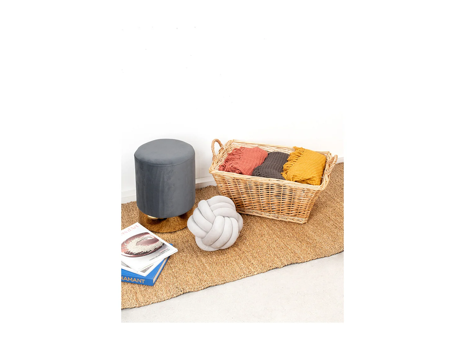 Tapis en jonc 200 cm