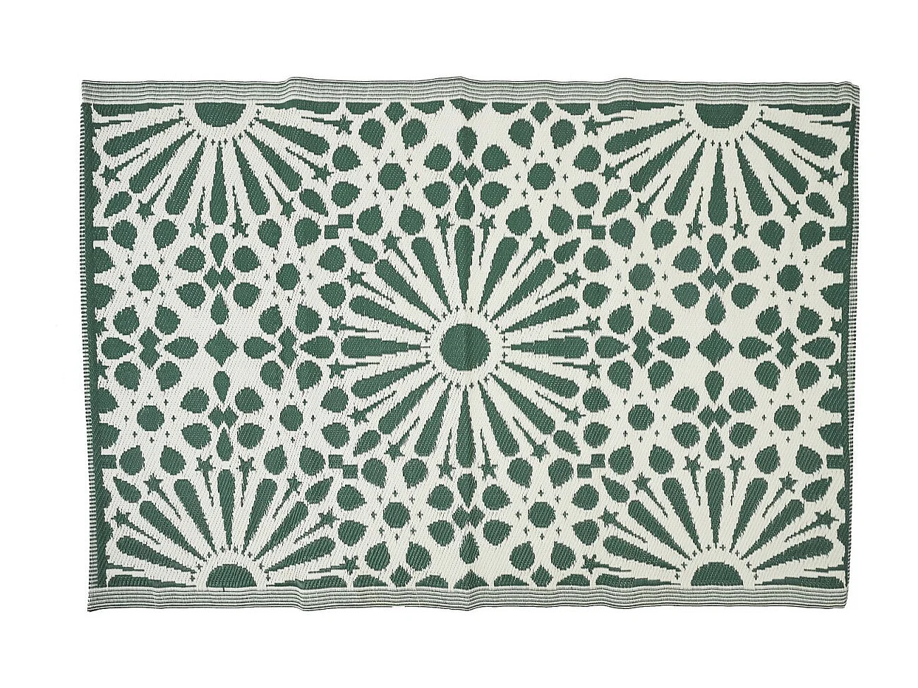 Tapis Déco Imprimé "Patio" 120x180cm Vert