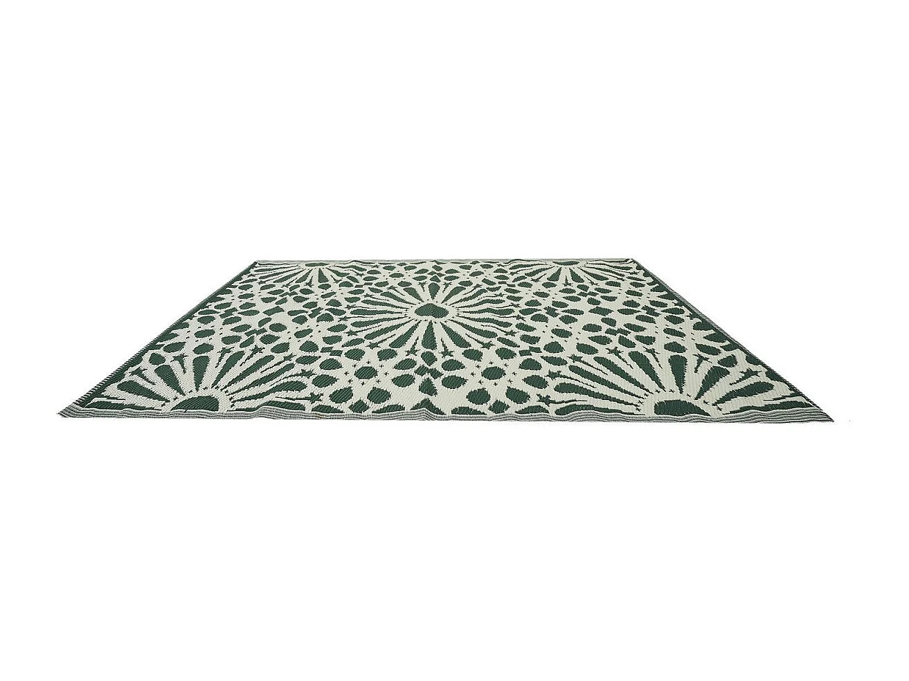 Tapis Déco Imprimé "Patio" 120x180cm Vert