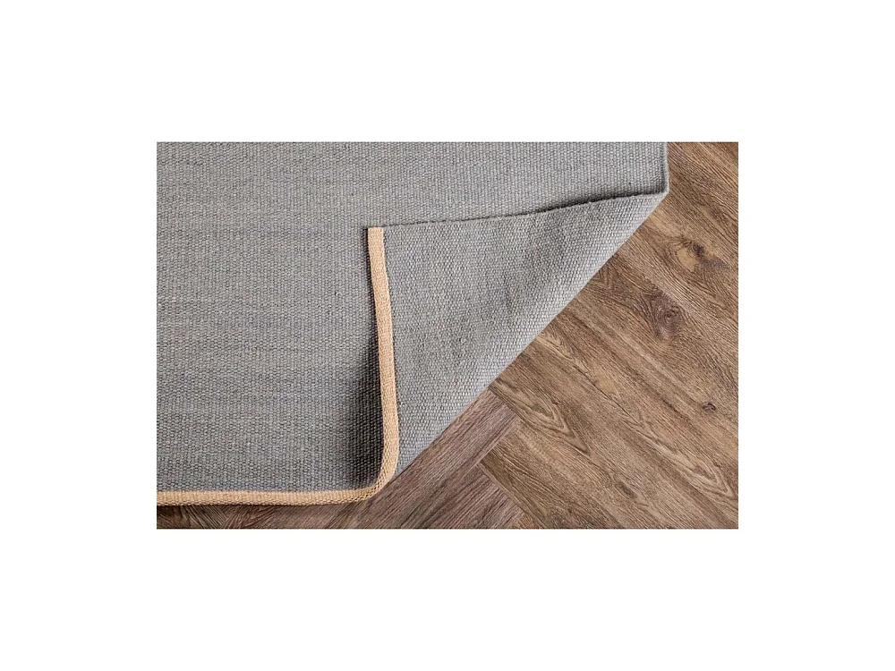 Tapis Tissé en Laine "Jaipur" 170x240cm Gris
