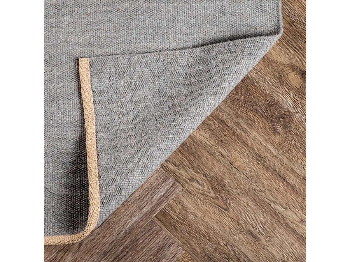 Tapis Tissé en Laine "Jaipur" 170x240cm Gris