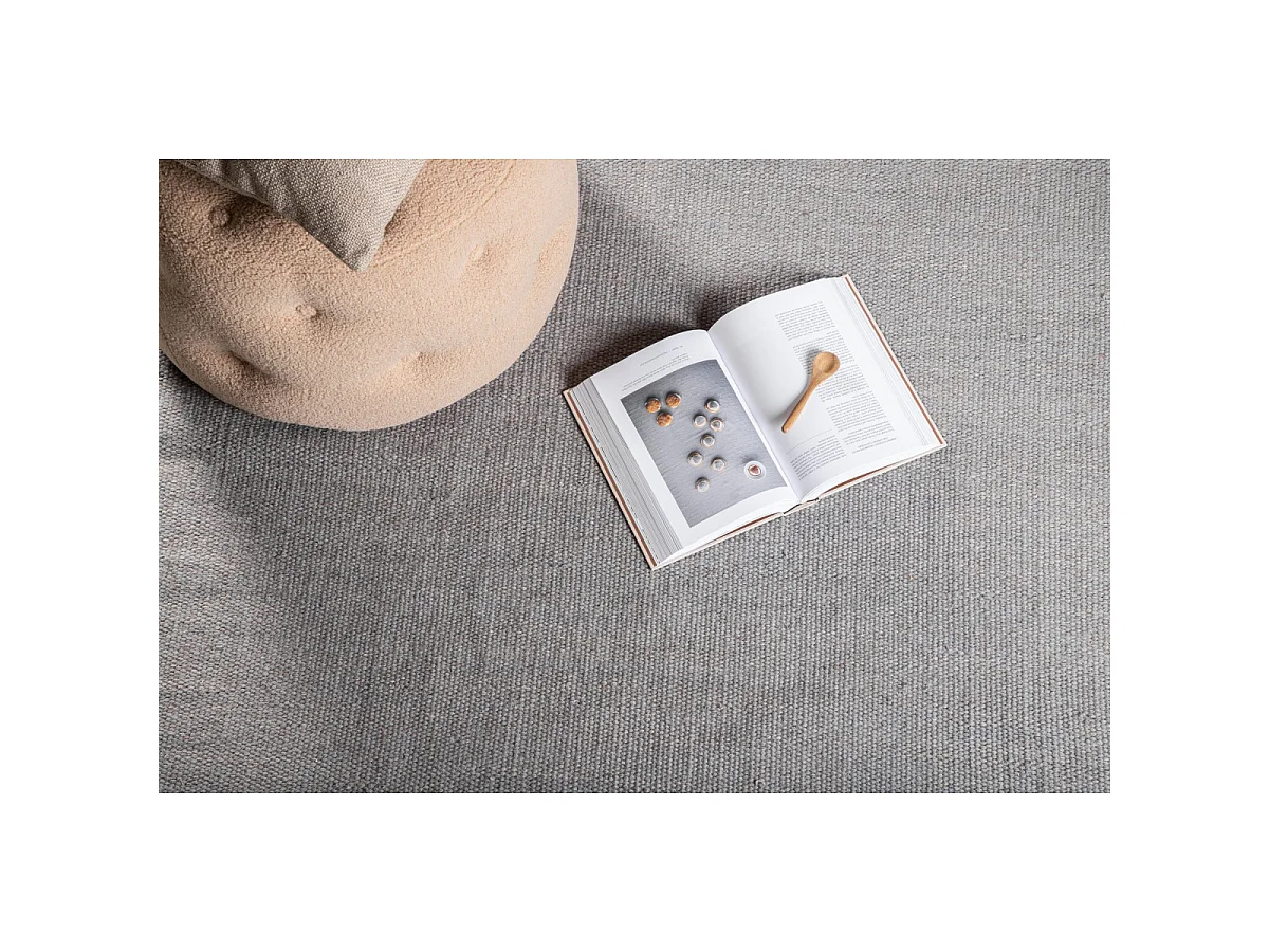 Tapis Tissé en Laine "Jaipur" 170x240cm Gris