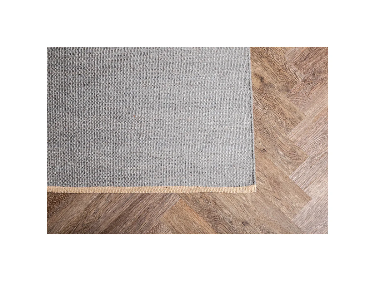 Tapis Tissé en Laine "Jaipur" 170x240cm Gris