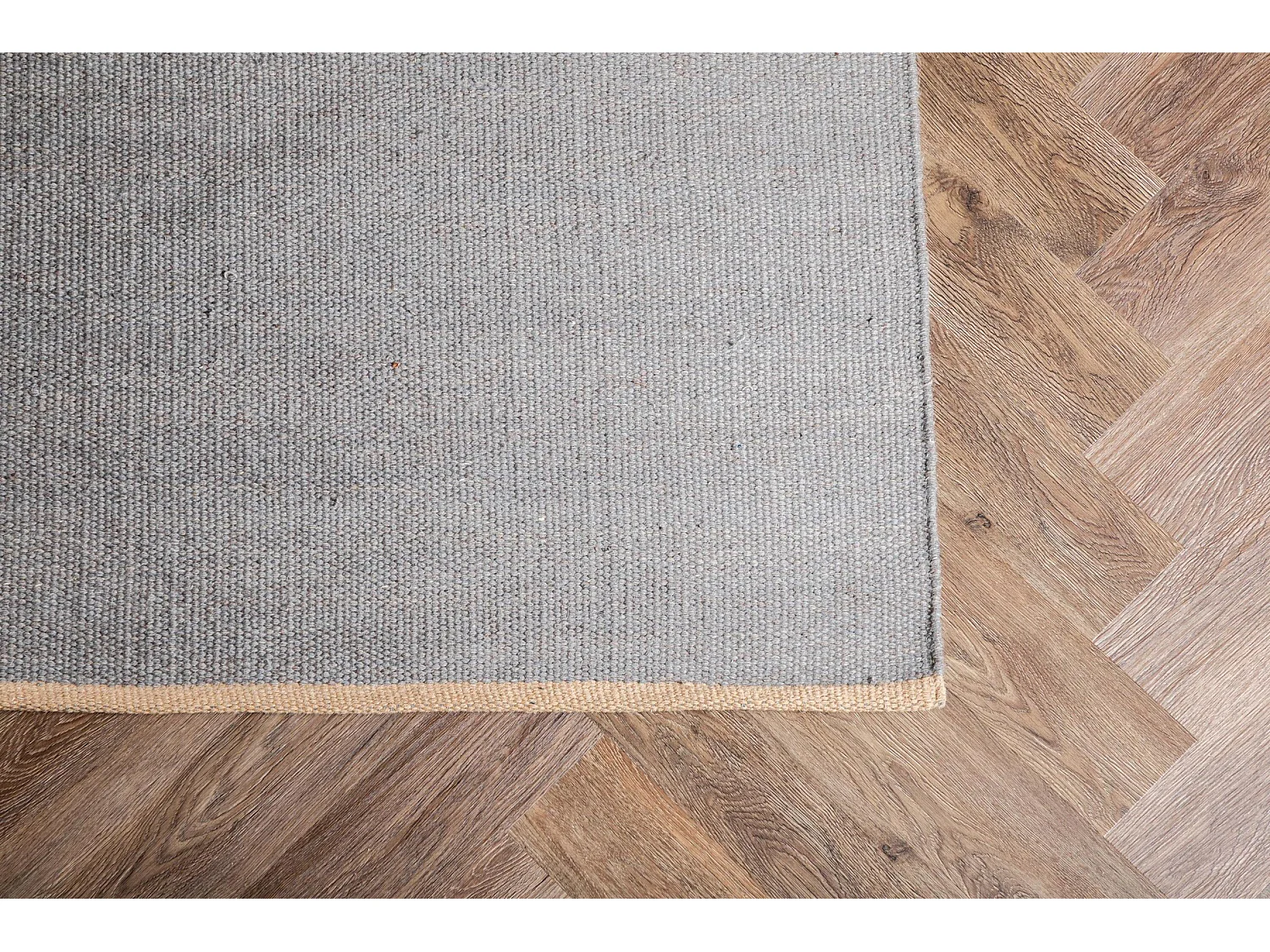 Tapis Tissé en Laine "Jaipur" 170x240cm Gris