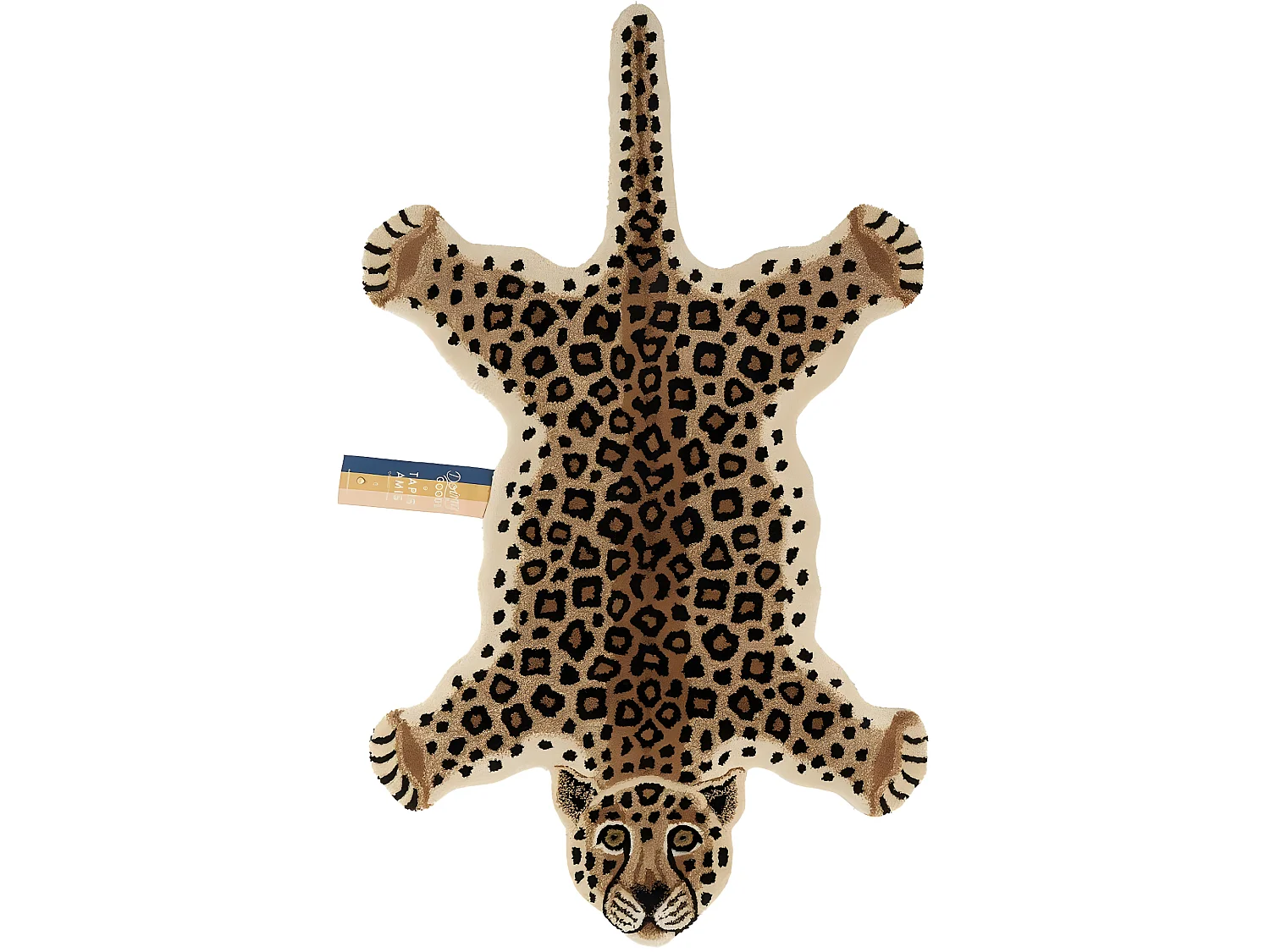 Großer Teppich aus Wolle "Léopard"