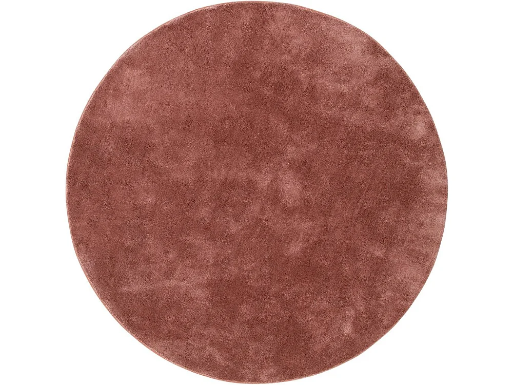 Undra vloerkleed Ø200 cm polyester roze.