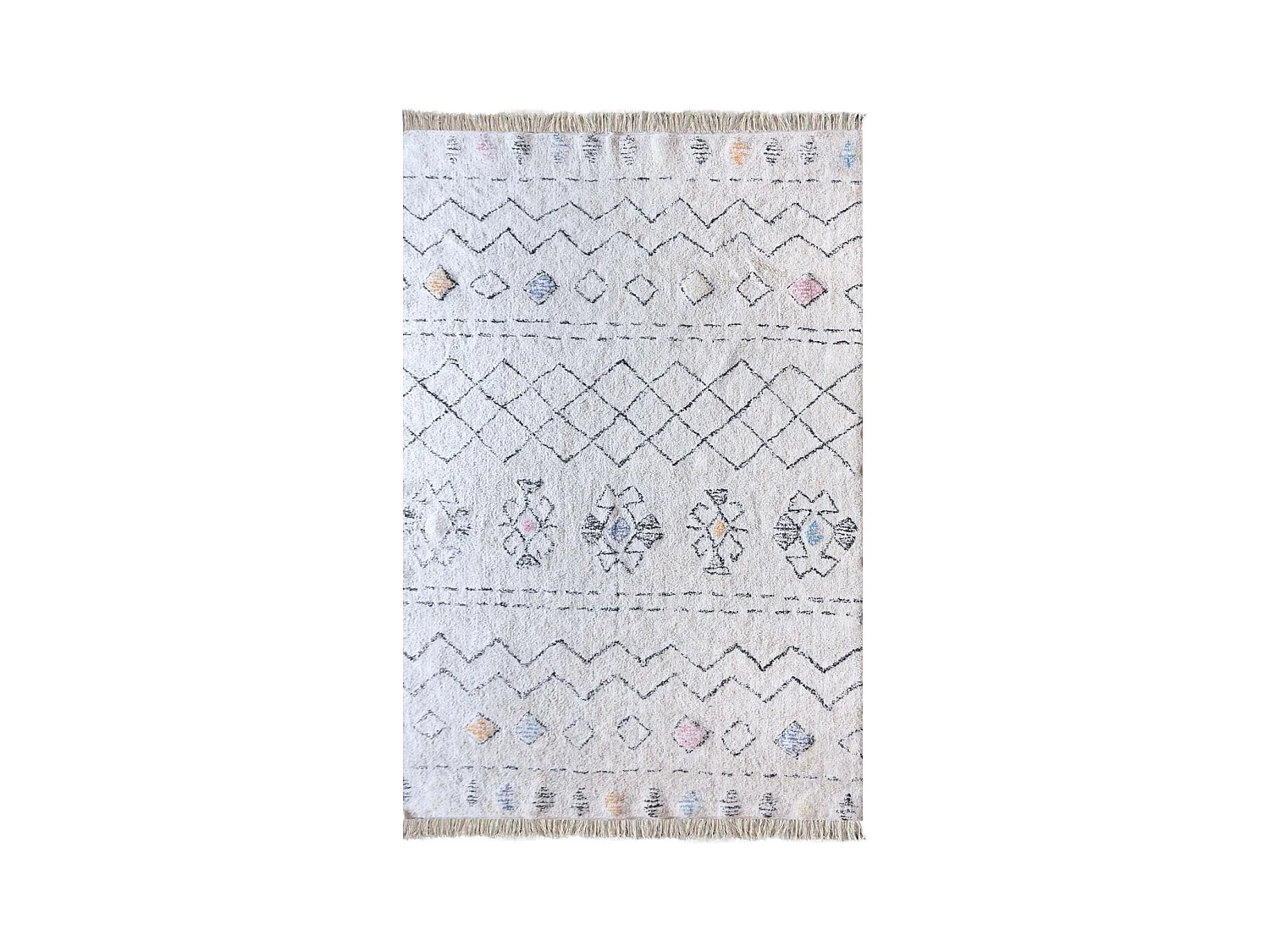 Tapis en coton Seabert 230 x 160 cm