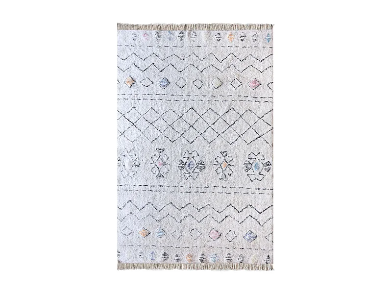 Tapis en coton Seabert 230 x 160 cm