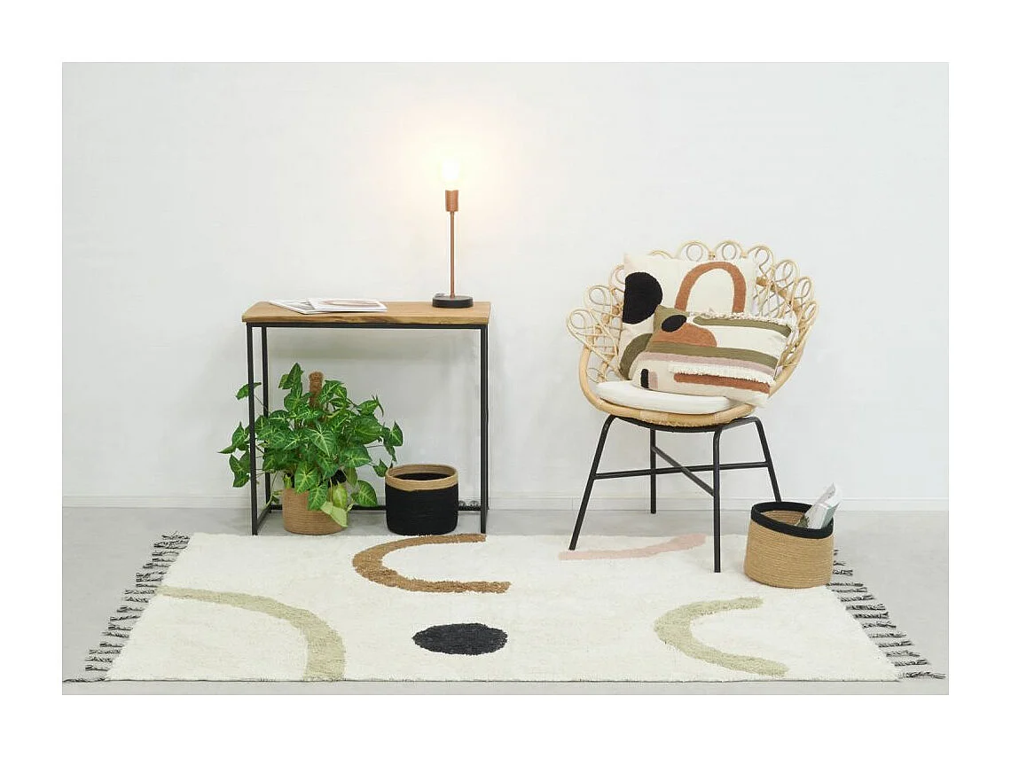 Tapis en coton Abstrait