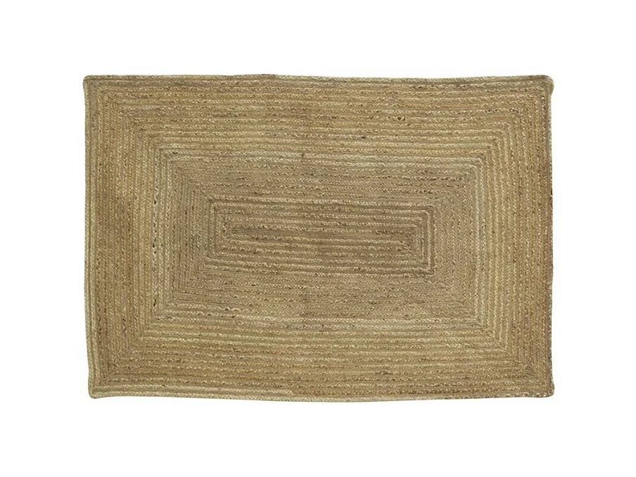 Tapis en jute naturelle tressée 180 x 120 cm