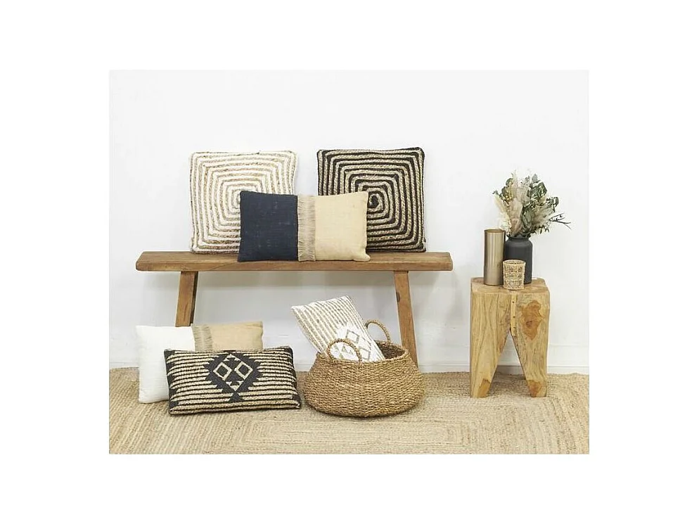 Tapis en jute naturelle tressée 180 x 120 cm