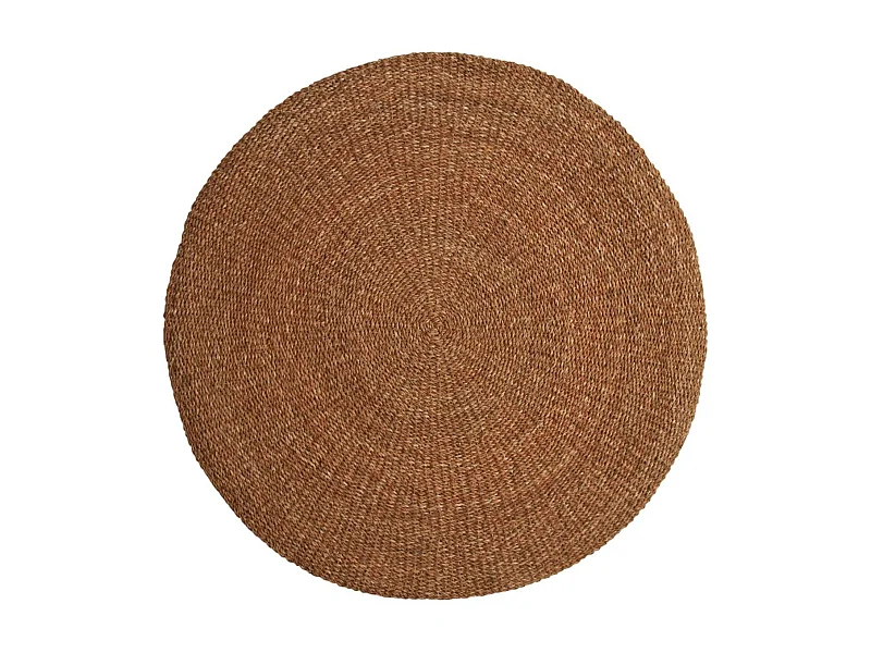 Tapis rond en jonc de mer naturel Siz Diamètre 120cm