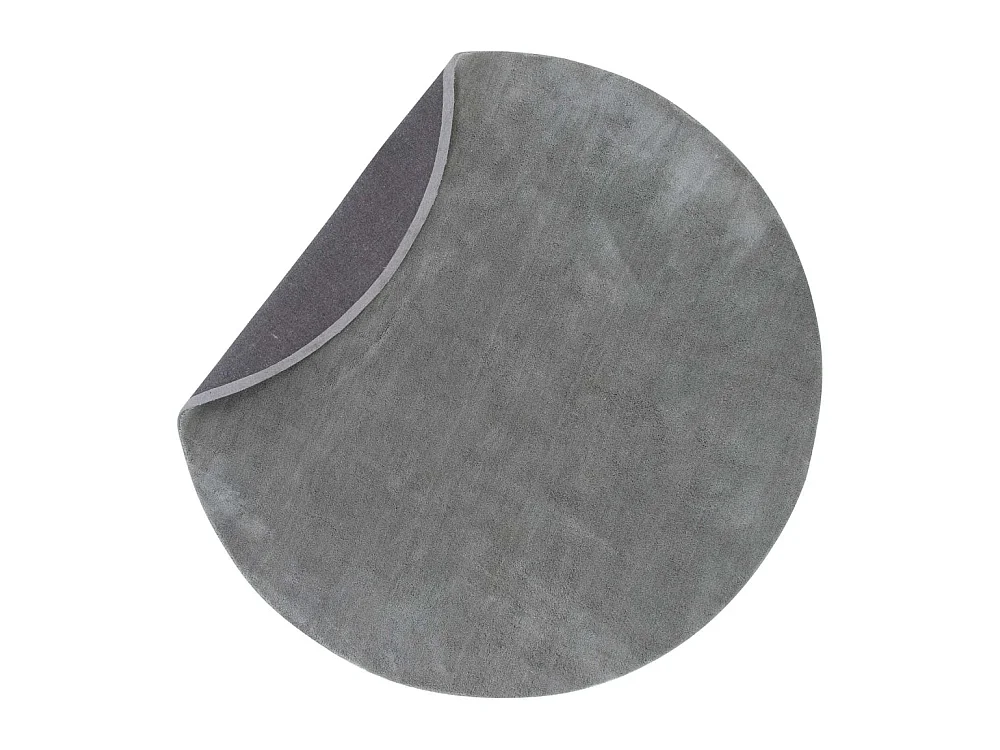 Undra vloerkleed Ø200 cm polyester grijs.