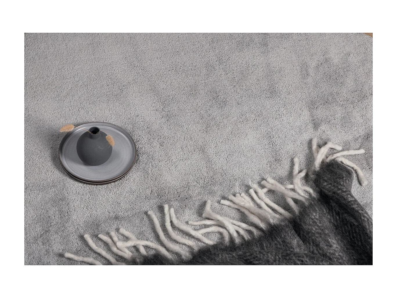 Tapis Déco Rond "Undra" 200cm Argent