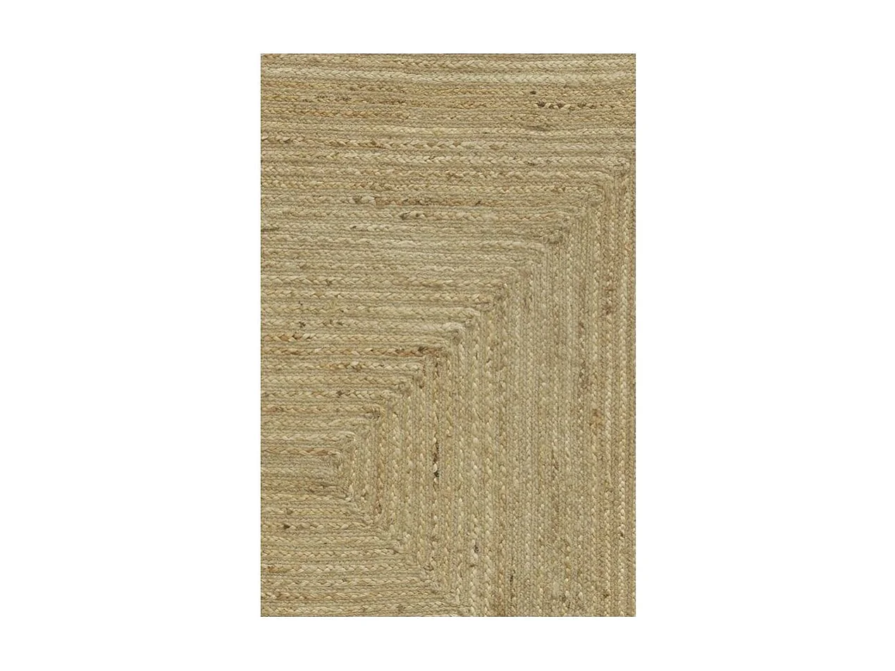 Tapis en jute naturelle tressée 210 x 150 cm