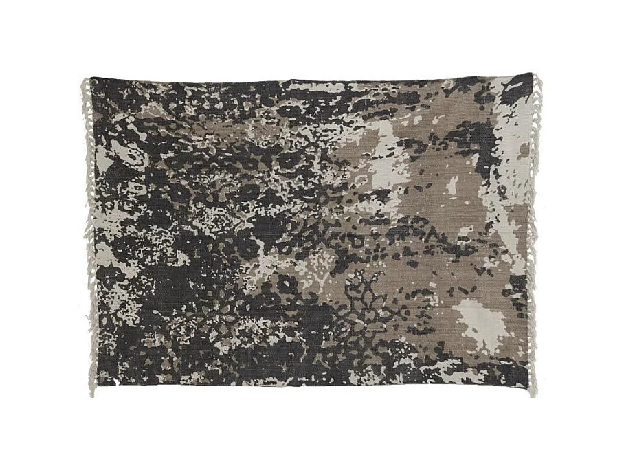 Tapis en coton délavé à motifs 180 x 120 cm