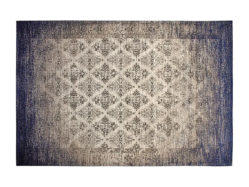 Tapis jacquard bleu 280 cm