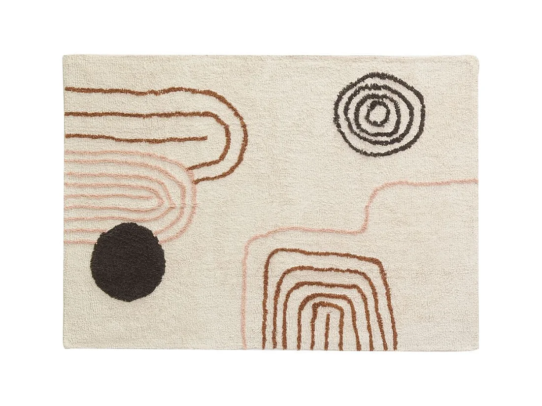 Tapis en coton tufté Arty