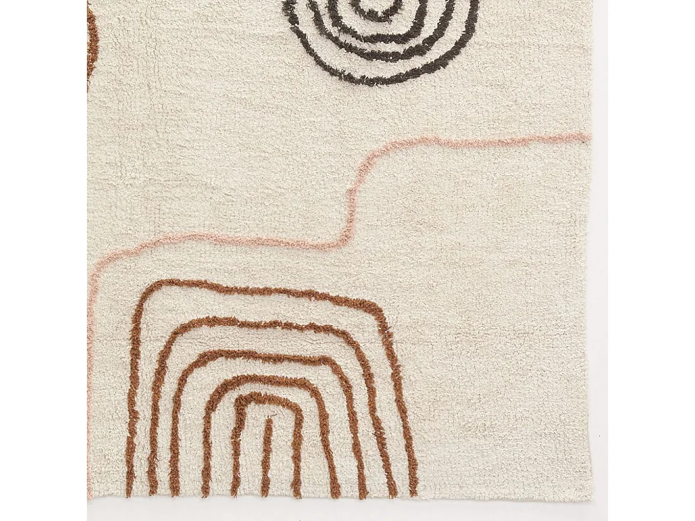 Tapis en coton tufté Arty