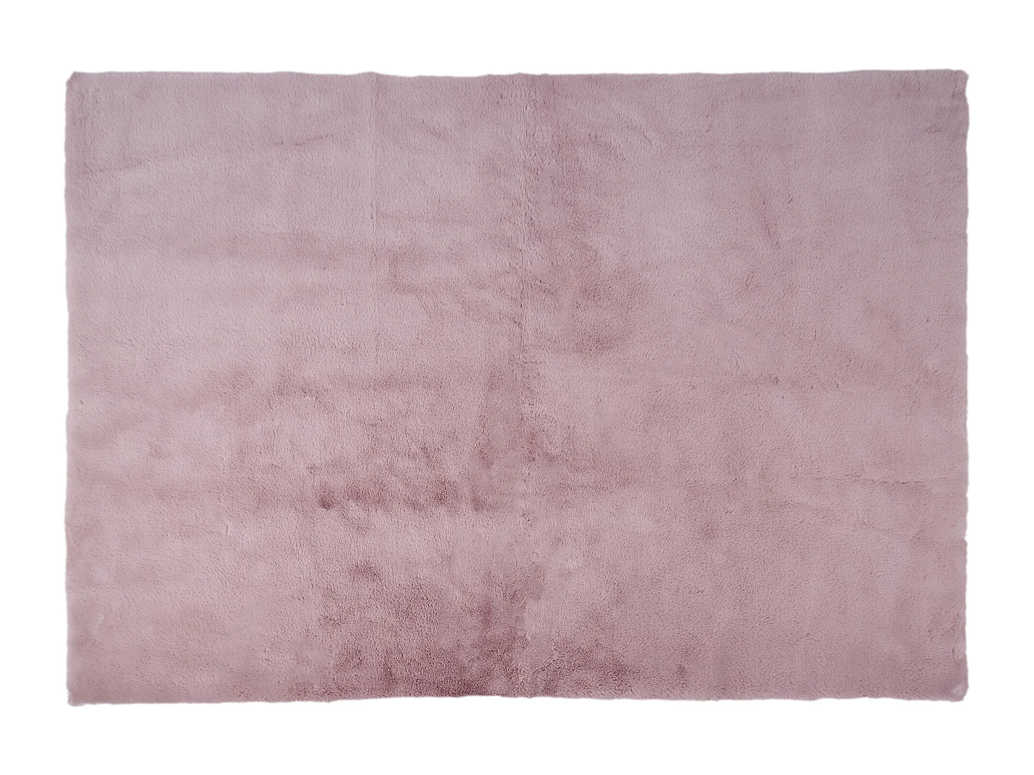 Tapis Imitation Fourrure Fin Rose 120x170cm Rose