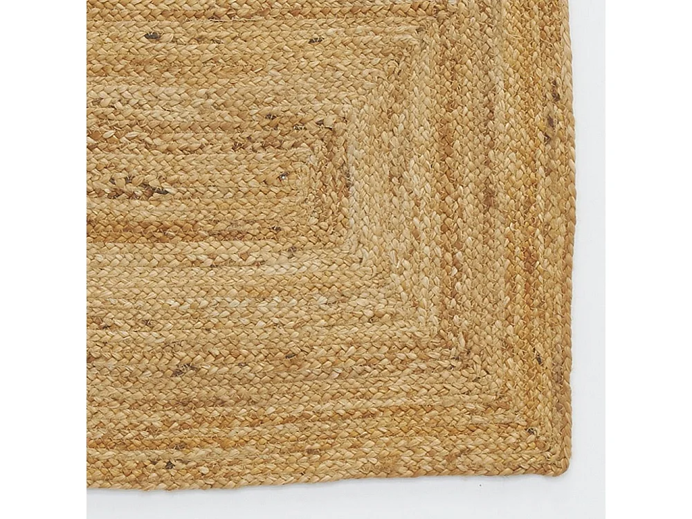 Tapis en jute naturel tressé 65 x 135 cm