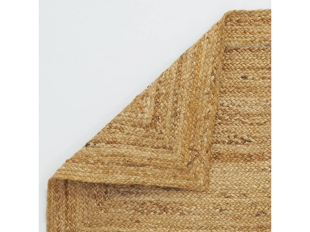 Tapis en jute naturel tressé 65 x 135 cm