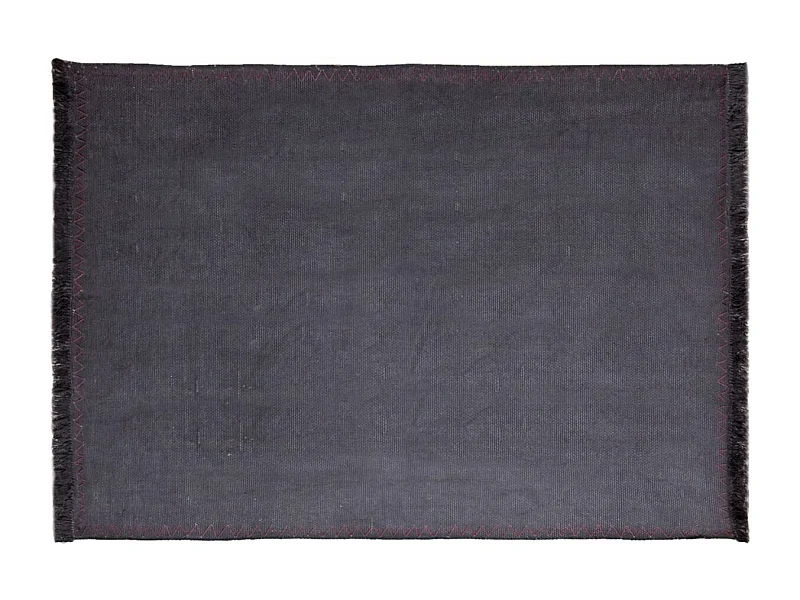 Tapis en coton à franges