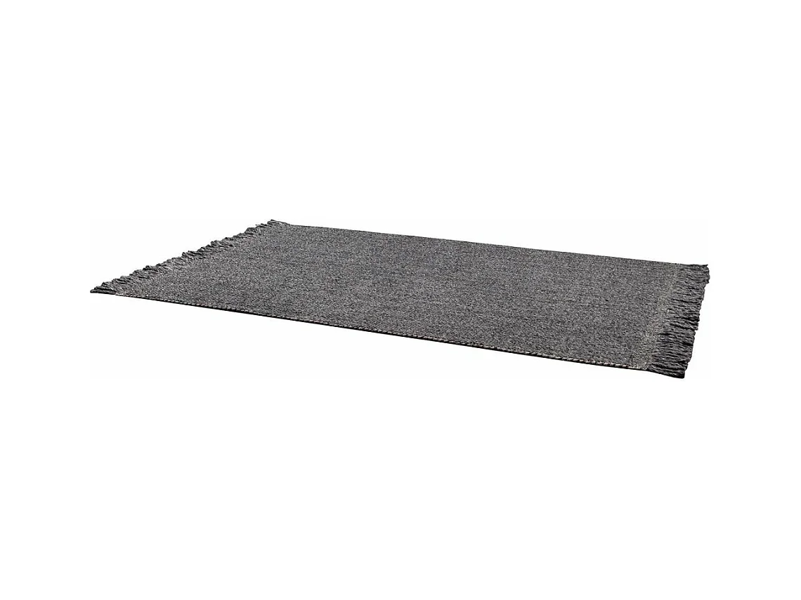 Grauer Wollteppich Kulti 170 x 120 cm