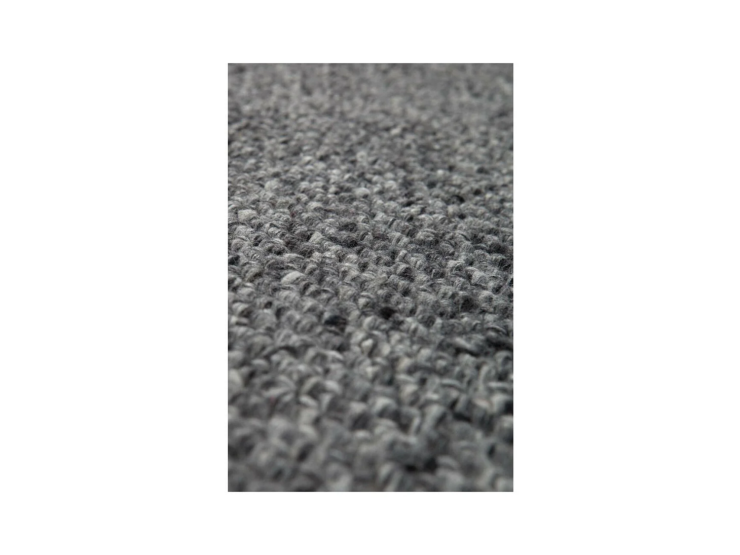 Grauer Wollteppich Kulti 170 x 120 cm