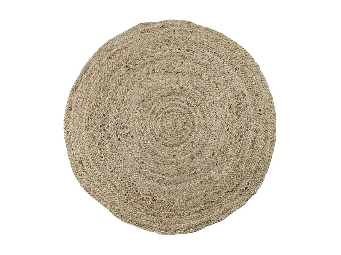 Tapis Rond Jute 80cm Marron