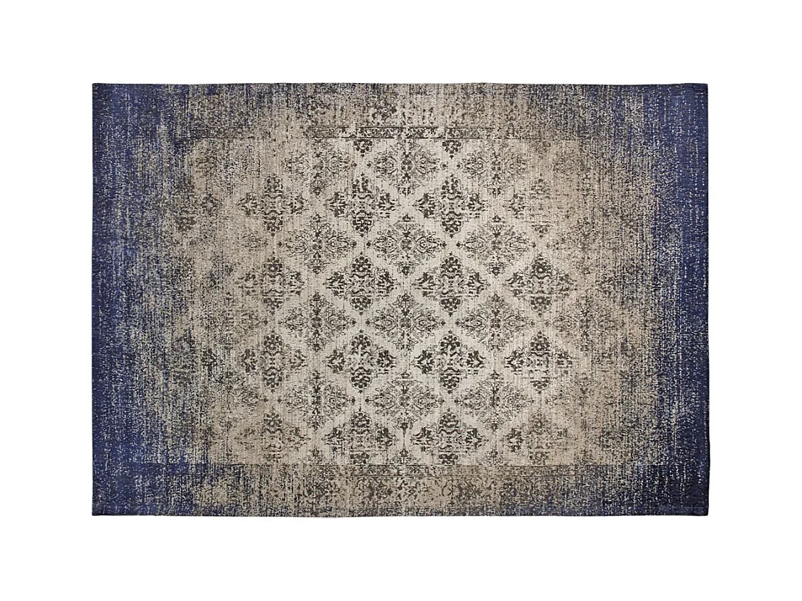 Tapis jacquard bleu 230 cm