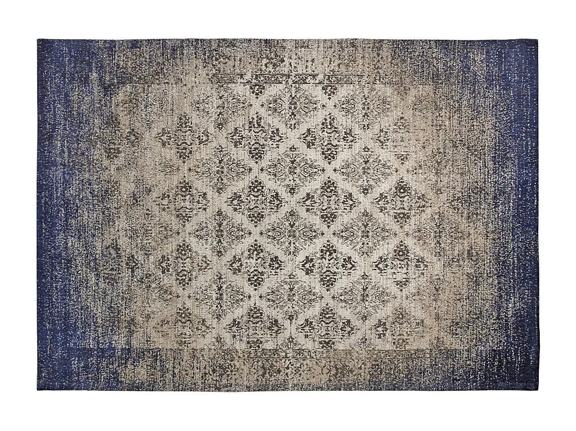 Tapis jacquard bleu 230 cm