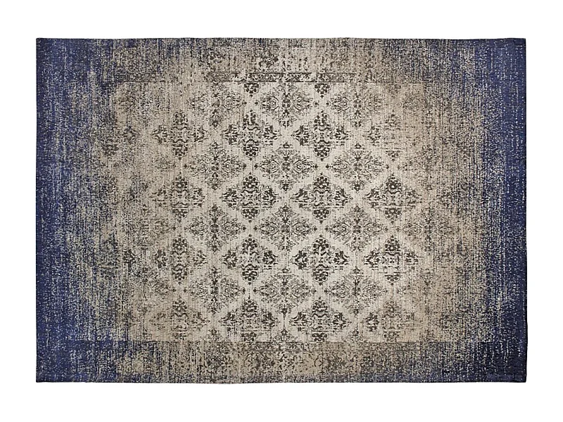 Tapis jacquard bleu 230 cm