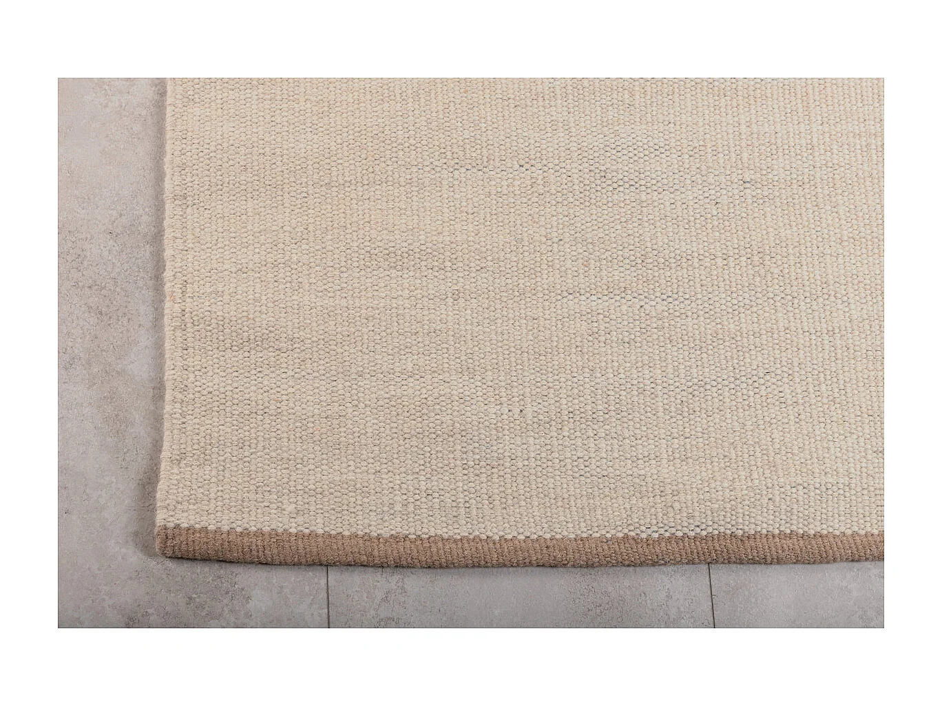 Jaipur vloerkleed 240x170 cm wol beige.