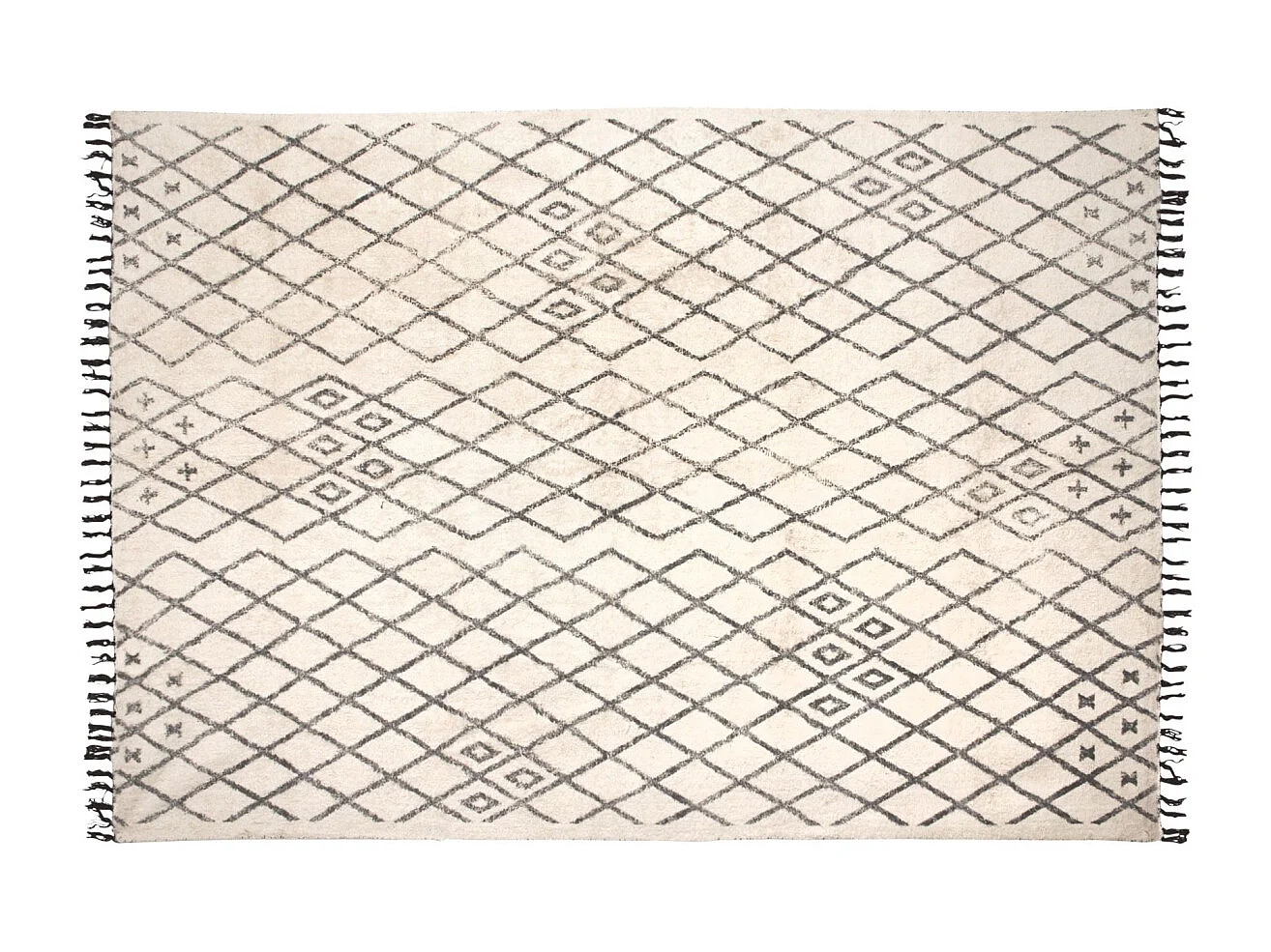 Tapis berbère en coton Masuna 300 x 200 cm