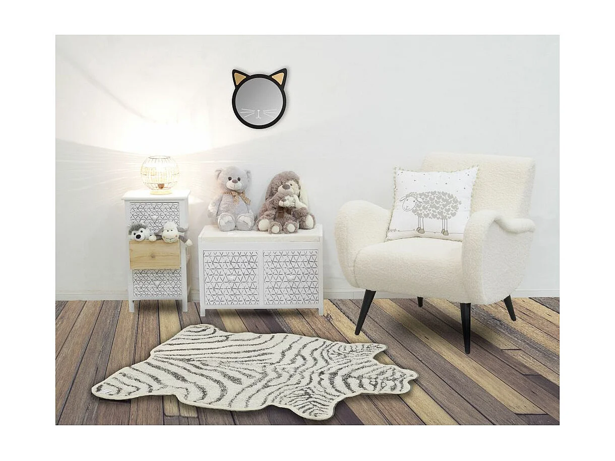 Tapis en coton Zèbre