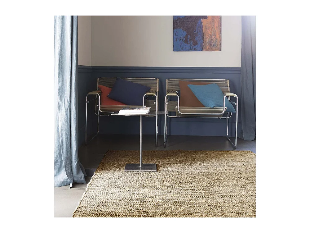 Tapis en jute naturelle Uni Jarod 200 x 140 cm